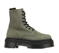 Boots Dr Martens Jadon - Vert - Cuir - Lacets - Plateforme 4.7cm - Surpiqûre jaune 39