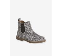 VERTBAUDET Boots festons en cuir fille lot beige 28