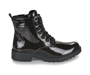 Boots enfant filles Geox J CASEY GIRL GLITTER Noir 38