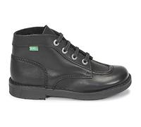 Kickers KICK COL Botte Bottines souple pour Mixte Enfant, Noir Piqure Noire, 33 EU