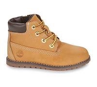 Boots enfant filles Timberland POKEY PINE MID LACE UP WITH ZIP Marron 27