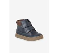 Boots enfant garçon synthétique à scratchs marine 30