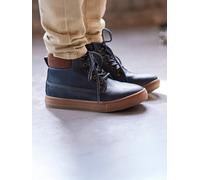 Boots enfant garçon synthétique zippées marine 31