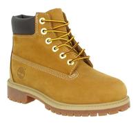 Timberland 6 in Premium Waterproof, Bottes & Bottines Classiques Mixte Enfant, Jaune (Wheat Nubuck), 32 EU