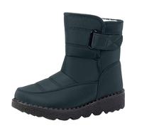 Boots Femme Bottes Fourrure Doublure Chaude Imperméable RandonnéE Bottines Semelle AntidéRapant Chaussures Mousse A MéMoire Chaussures D'Hiver (Dark Blue, 45)