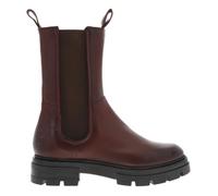 Boots Femme - Mjus - Cuir Bordeaux - Talon Plat - Tige Haute 21,5 cm 39