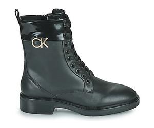 Boots femmes Calvin Klein Jeans RUBBER SOLE COMBAT BOOT W/HW Noir 38