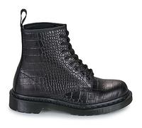 Boots femmes Dr. Martens 1460 Croco 8 Eye Boot Black New Vibrance Croco Noir 43