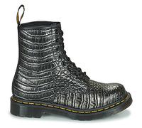 Boots femmes Dr. Martens 1460 GUNMETAL WILD CROC EMBOSS Noir 37