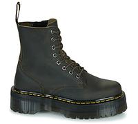 Boots femmes Dr. Martens Jadon Charcoal Grey Burnished Waxy Pull Up Marron 40