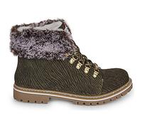 LES TROPEZIENNES PAR M. BELARBI Femme Lacen Chaussures Ville Bottes DE Neige, Kaki Zebre, 41 EU