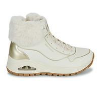 Skechers Femme Uno Rugged Fall Shimmer Bottine, Natural Durabuck/Gold Metallic/Faux Fur, 37 EU