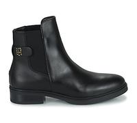 Tommy Hilfiger Boots Coin Leather Flat Boot in Noir 40