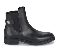 Tommy Hilfiger Bottines femme TH Leather Flat Boot en cuir noir 41 EU