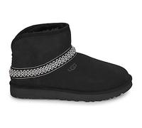 UGG Femme Classic Mini Crescent Botte Tendance, Black, 39 EU