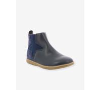 Boots fille Vermillon marine métallisé 35