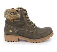 Boots fourrées - DOCKERS - 43fa308-630830 - Nubuck - Haute - Femme - Gris foncé 41