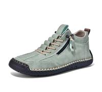 Boots Homme en Cuir Bottine Femme Homme Imperméable Chaussures de Sécurité Hommes Antidérapantes Botte Mocassin Confort Chaussures de Travail Impermeable Chaussure Ville Bottes Courtes Basket Montante