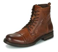 JACK & JONES Jfwrussel Leather Cognac 19, Bottes Motardes Homme, Marron (Cognac Cognac), 40 EU