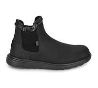 HEYDUDE Branson Homme - Baskets, Noir - Pointure 45 - Cuir suédé Black 45