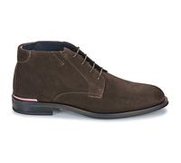 Tommy Hilfiger Bottes Basses Homme Suede à Lacets, Marron (Dark Coffee), 44