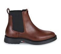 Tommy Hilfiger Bottines Chelsea Homme Comfort Cuir, Marron (Winter Cognac), 43