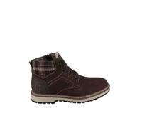 Boots imperméable doublé chaud - RIEKER - Marron - Homme - Haute - Lacets - Cuir daim 44