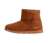 Boots - KICKERS - Aldiza - Cuir - Marron - Zip 35