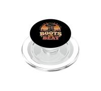Boots on Beat rétro Country Western Cowgirl PopSockets PopGrip pour MagSafe