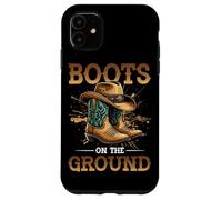 Boots on The Ground Bottes de Cowboy Southern Country Rodéo Coque pour iPhone 11