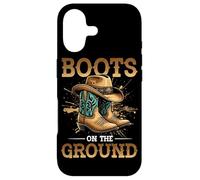 Boots on The Ground Bottes de Cowboy Southern Country Rodéo Coque pour iPhone 17