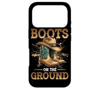 Boots on The Ground Bottes de Cowboy Southern Country Rodéo Coque pour iPhone 17 Pro