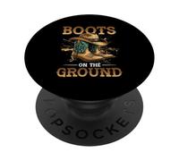Boots on The Ground Bottes de Cowboy Southern Country Rodéo PopSockets PopGrip Adhésif