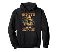 Boots on The Ground Bottes de Cowboy Southern Country Rodéo Sweat à Capuche