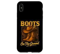 Boots on The Ground Cowboy Boots Western Country Style Coque pour iPhone XS Max