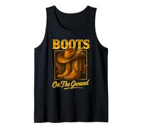 Boots on The Ground Cowboy Boots Western Country Style Débardeur