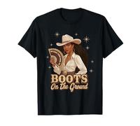 Boots On The Ground Juneteenth Cowgirl où se trouvent les fans T-Shirt