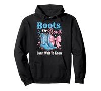 Boots Or Bows Can't Wait to Know Western Cowboy Sweat à Capuche