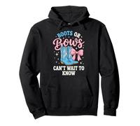 Boots Or Bows Can't Wait to Know Western Cowboy Sweat à Capuche