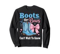 Boots Or Bows Can't Wait to Know Western Cowboy Sweatshirt