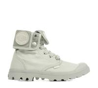 Boots Palladium Baggy - Femme - Vapor / metal - Lacets - Textile - Gris 37