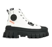 Boots Palladium Revolt Hi Tx - Femme - Blanc - Textile - Lacets - Automne Hiver 40