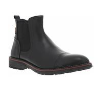Boots Pikolinos - Noir - Cuir et textile - Talon plat - Fermeture noire - Style chelsea 45