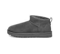 Boots - UGG - CLASSIC ULTRA MINI - Femme - Cuir - Gris - Plat 36