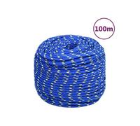 Boottouw 10 mm 100 m polypropyleen blauw152455