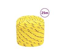 Corde de Bateau Corde de Levage Câble d'Amarrage Ancrage Navire Lignes de Gréement Corde à Linge Jaune 18 mm 25 m Polypropylène