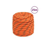 Corde de Bateau Corde de Levage Câble d'Amarrage Ancrage Navire Lignes de Gréement Corde à Linge Orange 18 mm 25 m Polypropylène