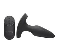 Booty Sparks Laser - plug anal vibrant rechargeable télécommandé - silicone noir