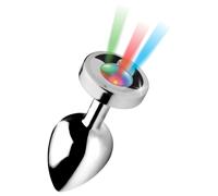 Booty Sparks - Plug anal lumineux - Grand (argent)