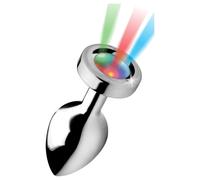 Booty Sparks - plug anal lumineux - taille moyenne - argenté